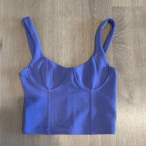 Zara purple Crop Top